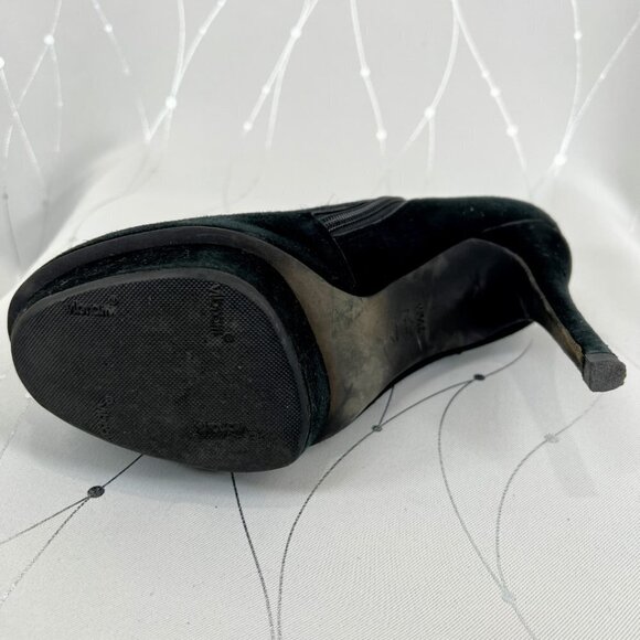 Tory Burch Black Suede Platform Ankle Boots $348 - Picture 9 of 9